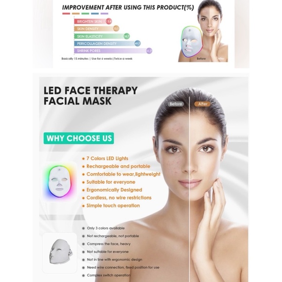 LED Mask: 7 colors - Picture 4 of 11